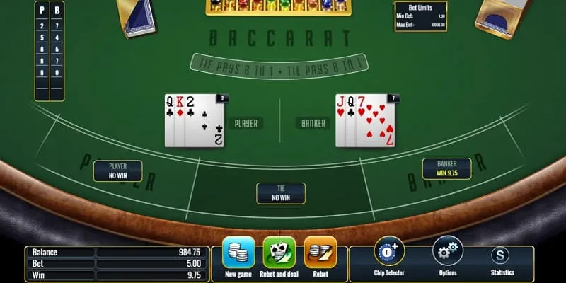 Nguyên tắc rút bài Baccarat